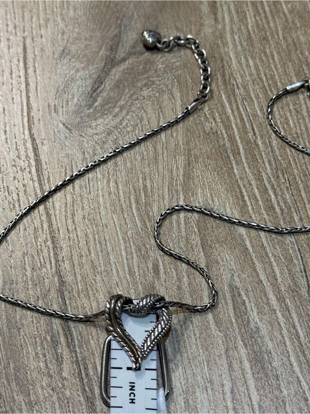 Brighton Callie Love Heart Necklace Silver Plated Retired JM5340 - Picture 14 of 15